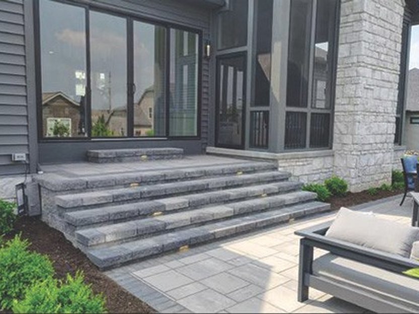 Custom paver patio installation in Northeast Ohio