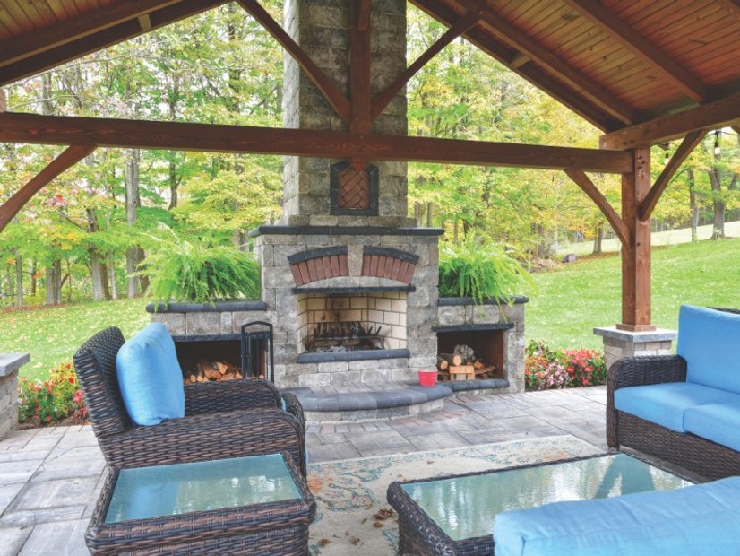 completed landscape project Canton Ohio