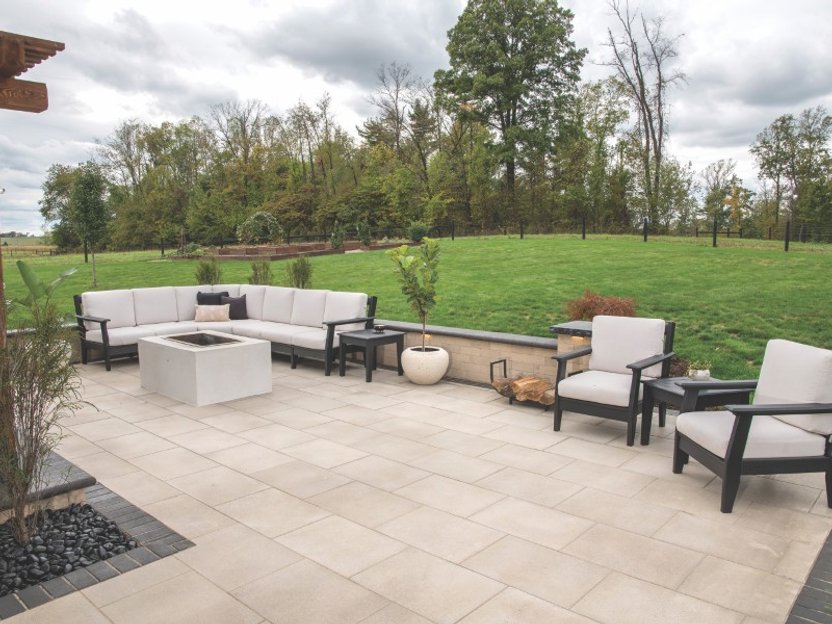 Custom stone steps and patio in Mansfield Ohio