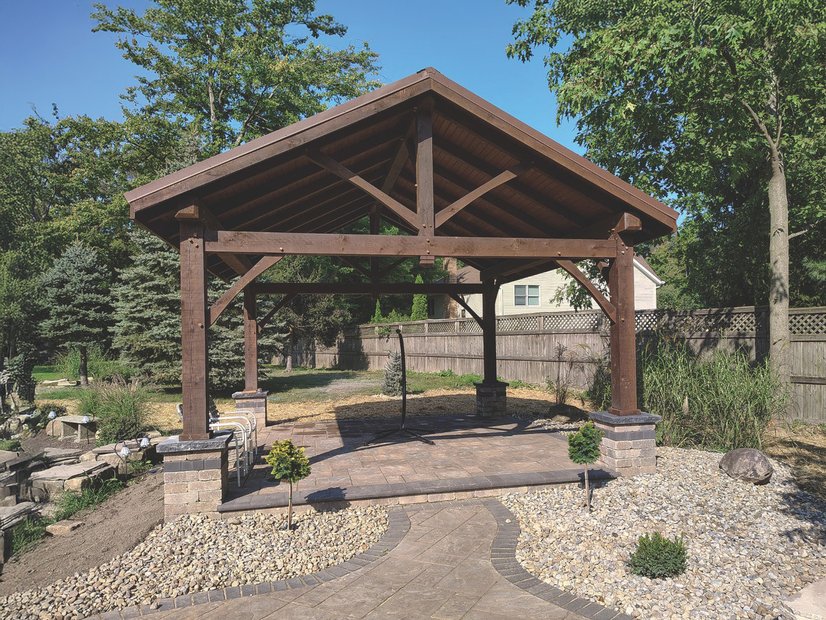 timber frame pavilion Northeast Ohio